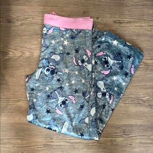 Adult Pajamas with Cartoon Print - Blue and Pink